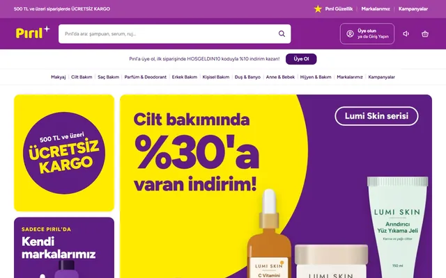 Pırıl demo mağazası